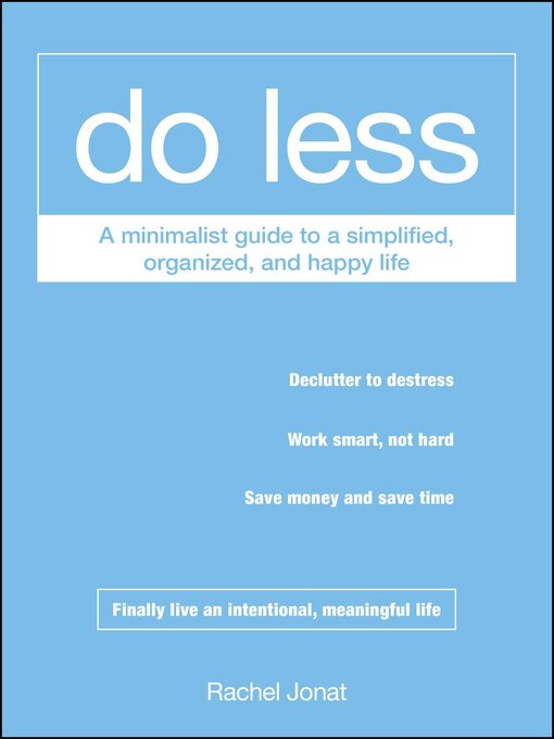 Title details for Do Less by Rachel Jonat - Wait list